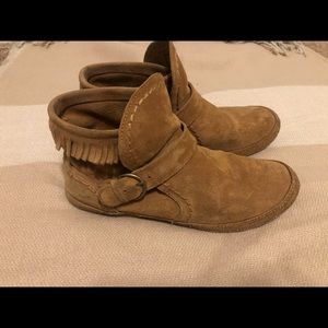 Uggs Ankle Booties with Fringe